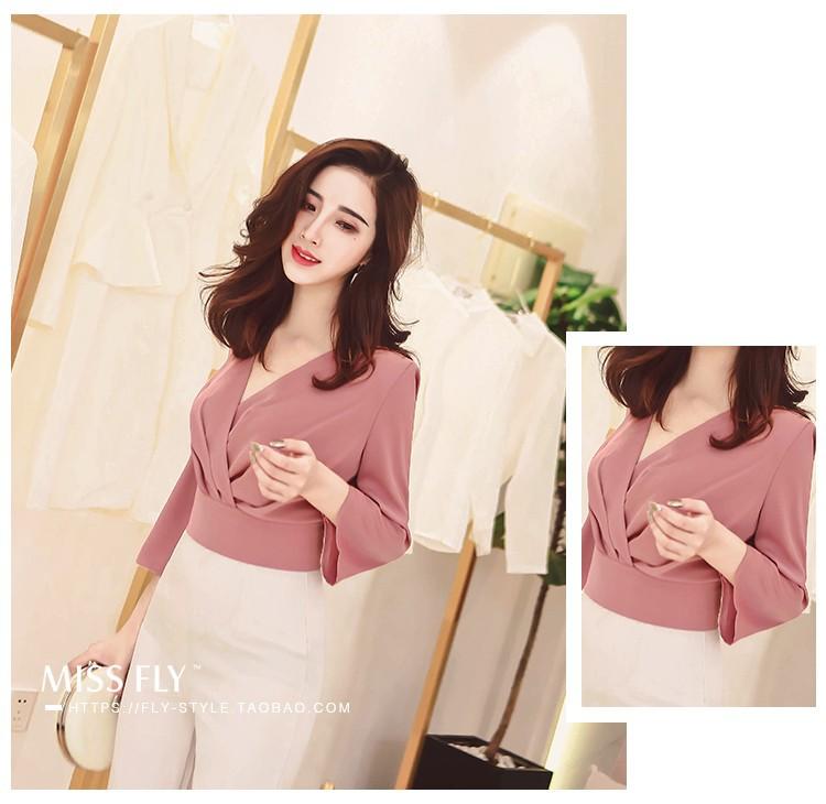 [HCM]Áo kiểu xếp ly bó eo kèm ảnh thật