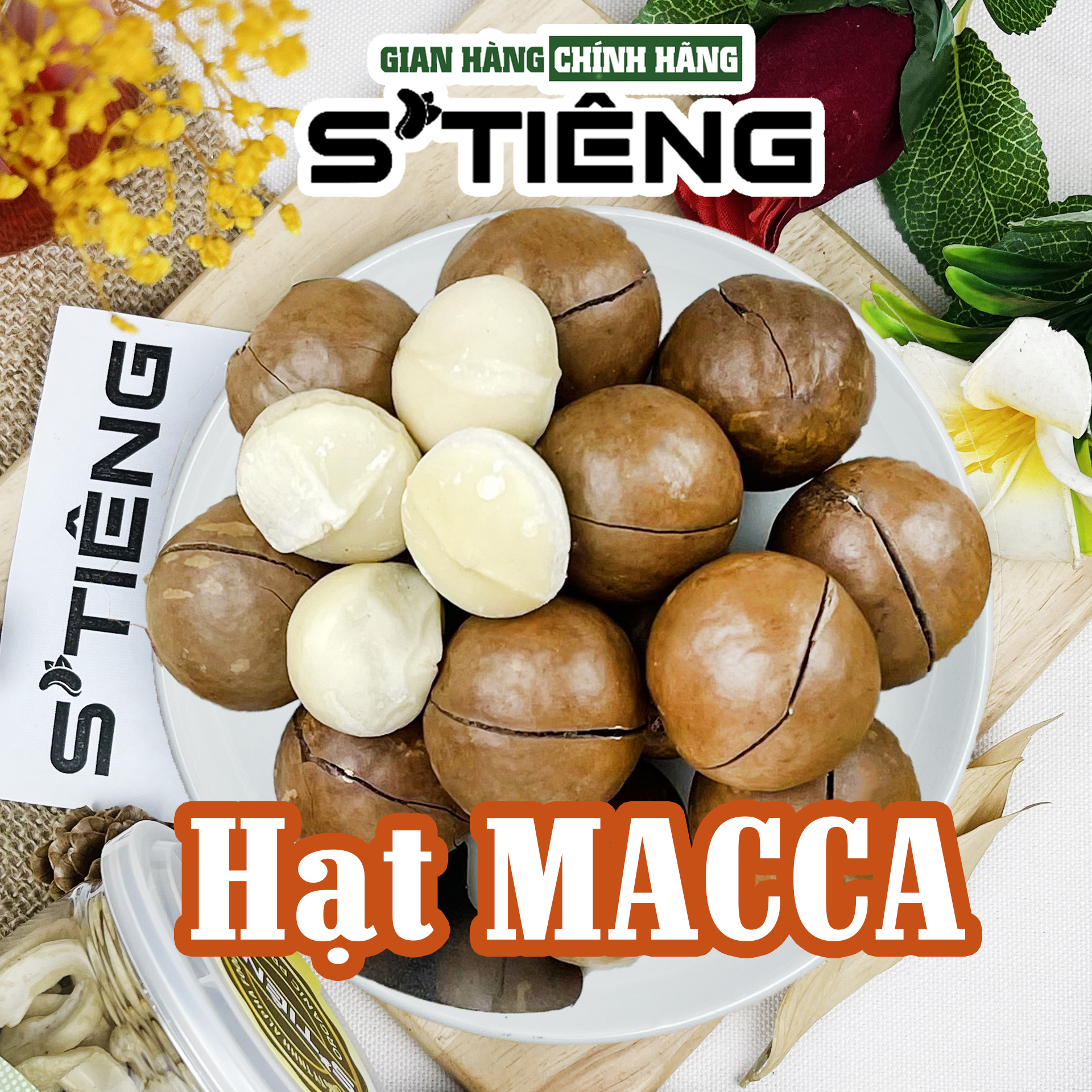 Hạt macca sấy chín nứt vỏ stieng giòn ngon chuẩn vị