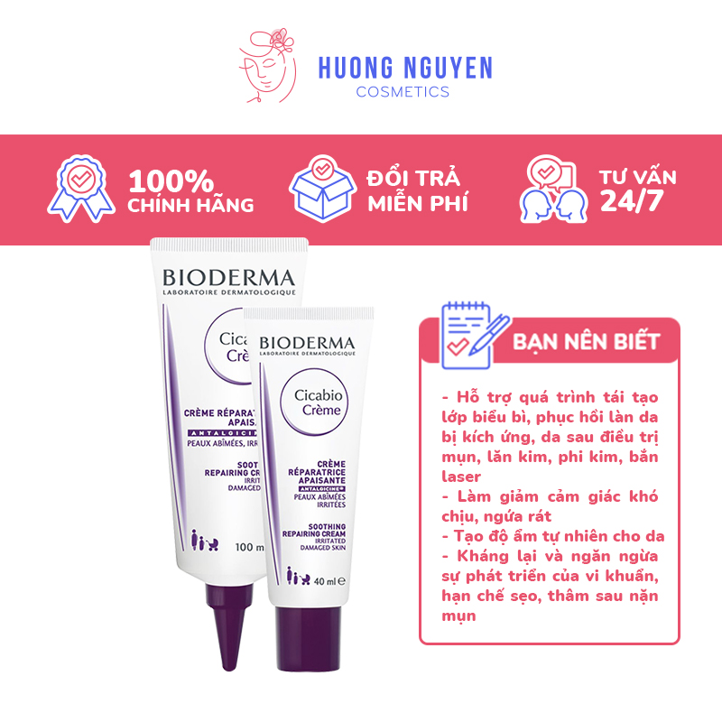 Kem Phục Hồi Da Bioderma Cicabio Cream