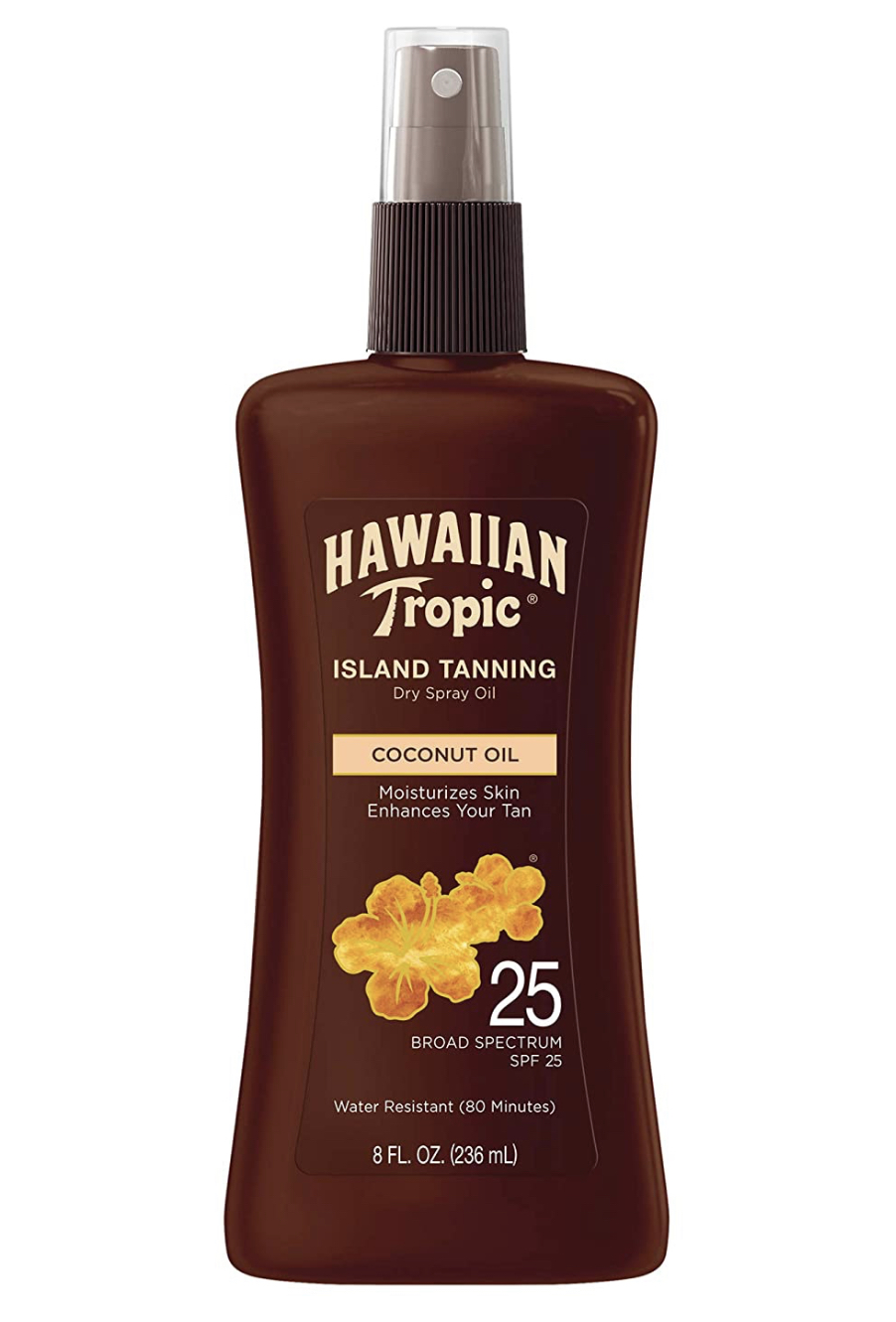 Dầu tắm nắng & bảo vệ da Hawaiian Tropic Sunscreen Protective Tanning Dry Oil Sunscreen Spray SPF 25 236ml