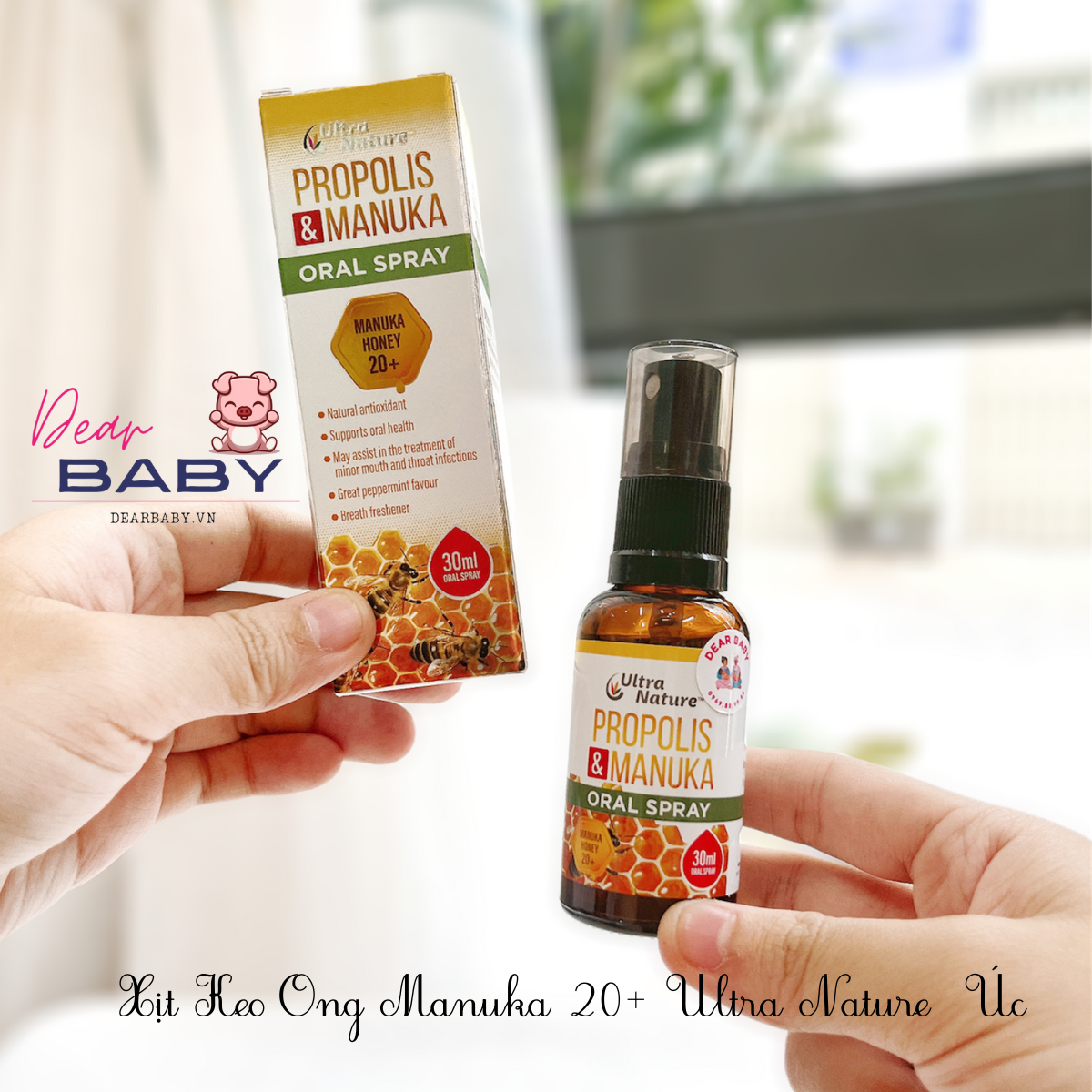Xịt họng keo ong Propolis & Manuka - 30ml