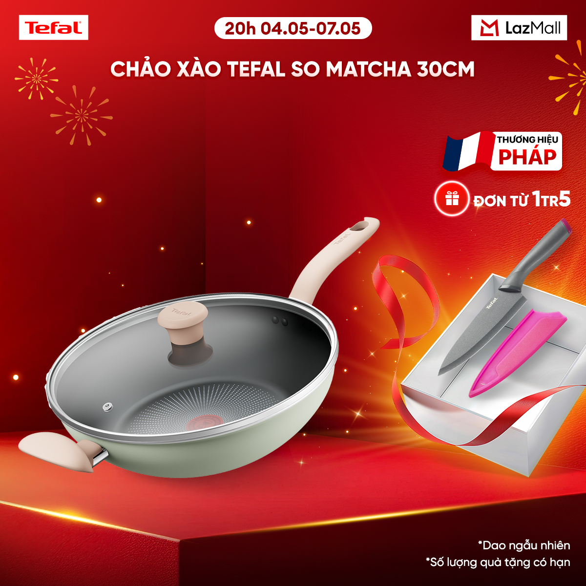Chảo xào Tefal So Matcha 30cm