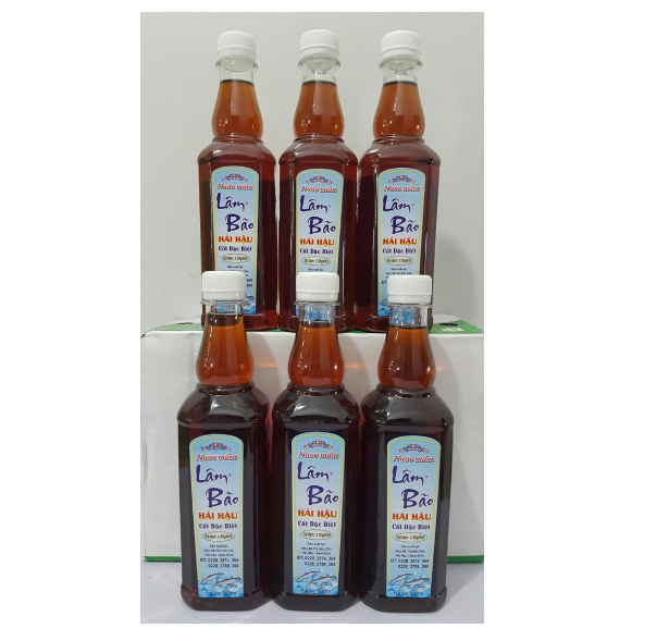 Combo 4 Chai 500ml Nước Mắm Lâm Bão Cốt Đặc Biệt Nắp Trắng Độ Đạm 50g N/L