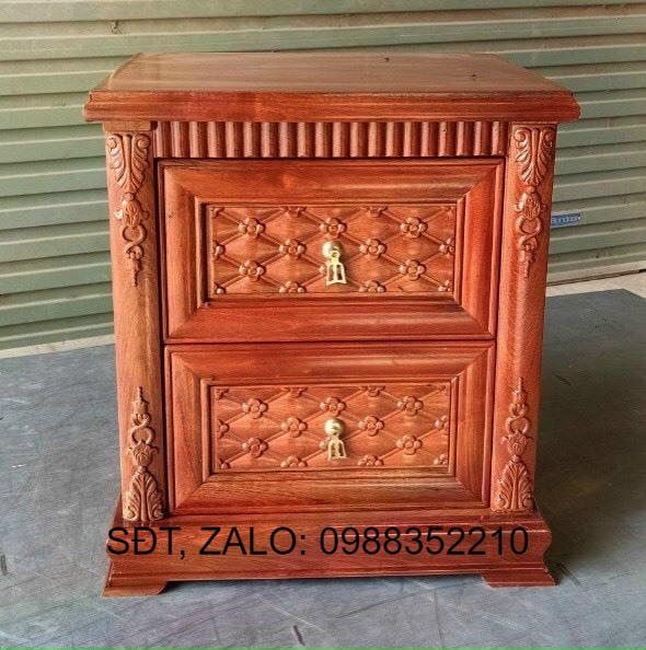 Tủ đầu giường gỗ hương đá