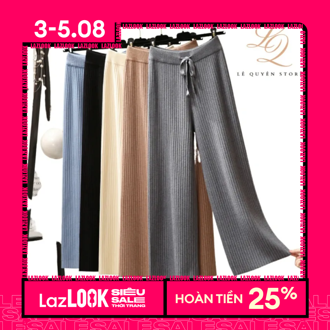 QUẦN THUN TĂM CHẤT ĐẸP BIG SIZE, CHẤT THUN TĂM THAN TRE  XỊN ỐNG RỘNG, mã 100.