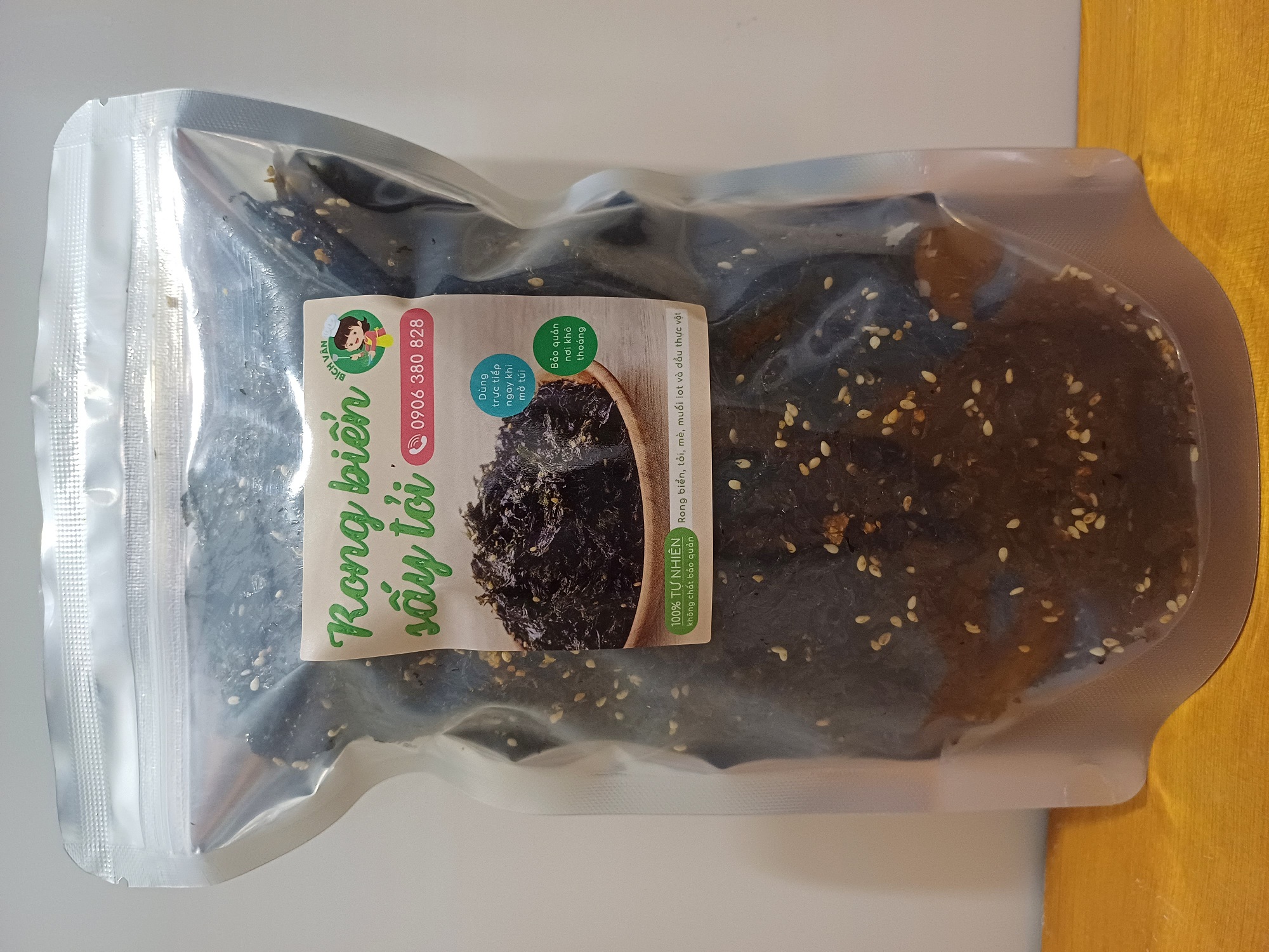 Rong biển sấy tỏi 1 túi 110g bao ngon