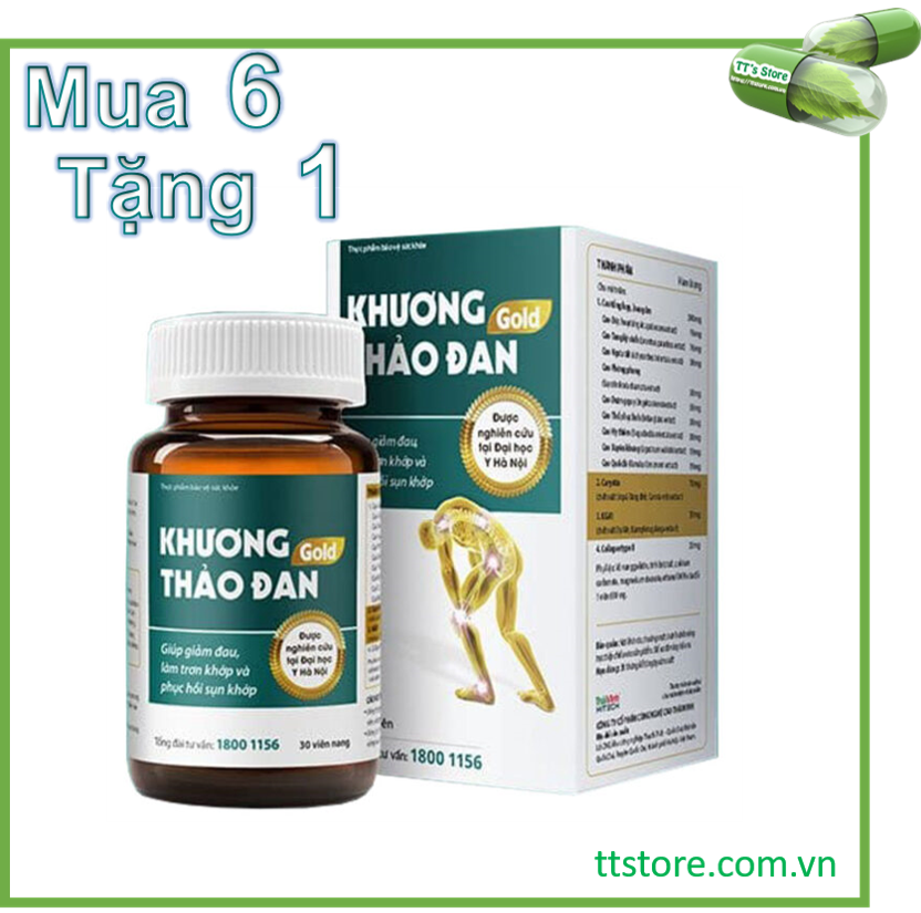 7 hộp viên xương khớp khương thảo đan gold 30 viên