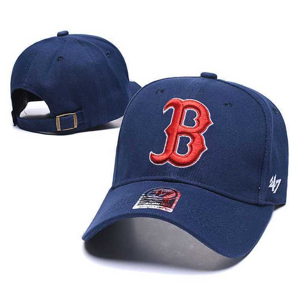 High Quality MLB Baseball Cap Classic Boston Red Sox Unisex Hip-Hop Cap Adjustable Sports Cap Beach Hat Tide Hat nón kết nam
