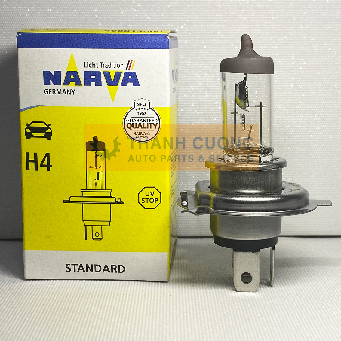 Bóng đèn pha cốt halogen h4 narva dùng chung cho nhiều dòng xe ô tô