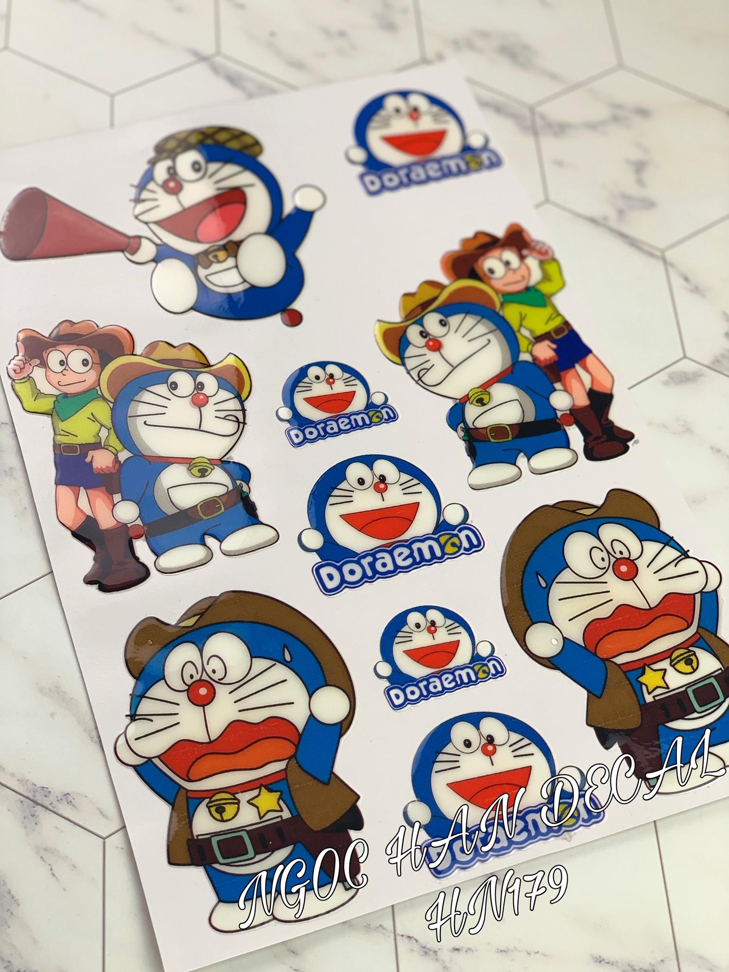 Tem nổi Doremon mẫu 2019 có cán nhựa dẻo -- NGỌC HÂN DECAL