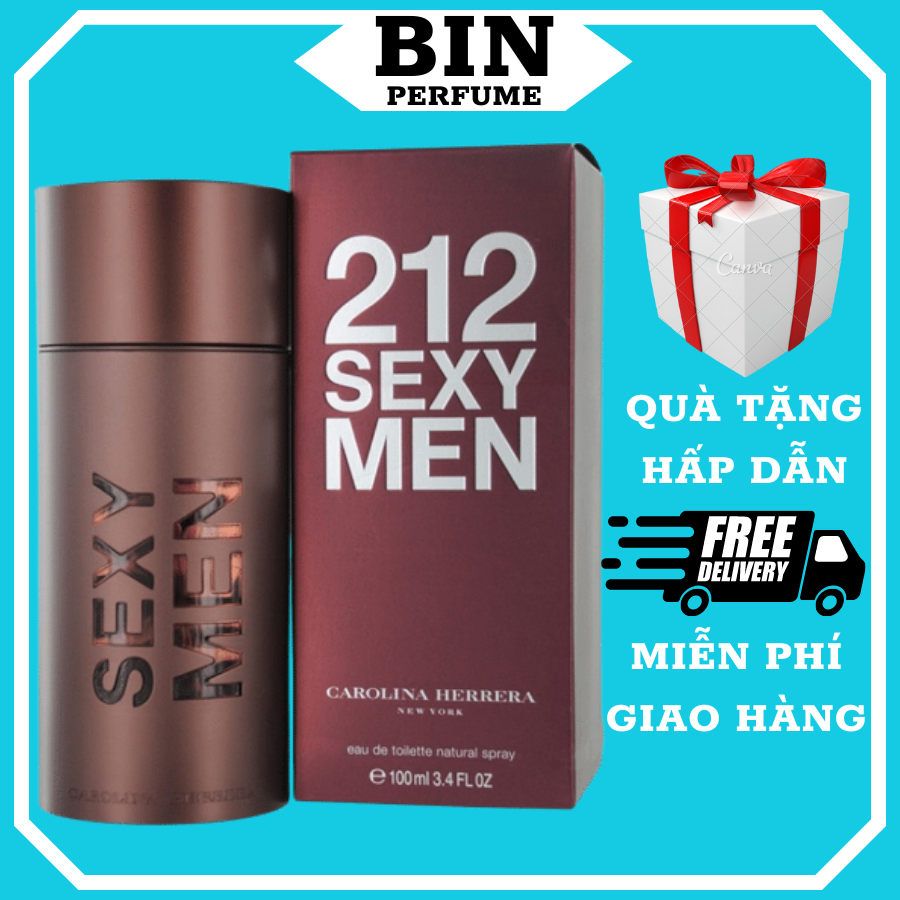 Nước hoa nam carolina herrera 212 sexy men 100ml