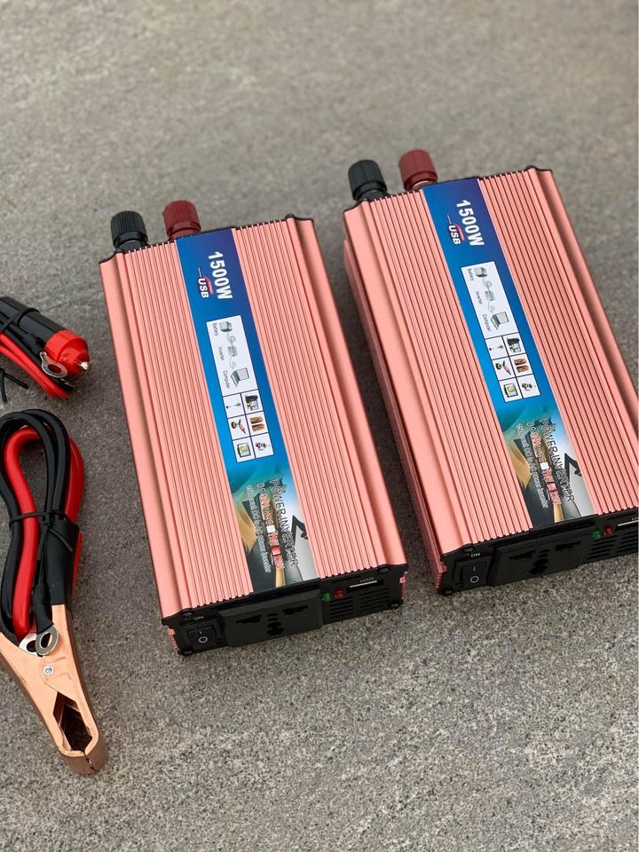 Bộ kích điện ác quy 12v lên 220 công suất 1500w dùng cho các thiết bị gia đình quạt, tivi, bóng đèn