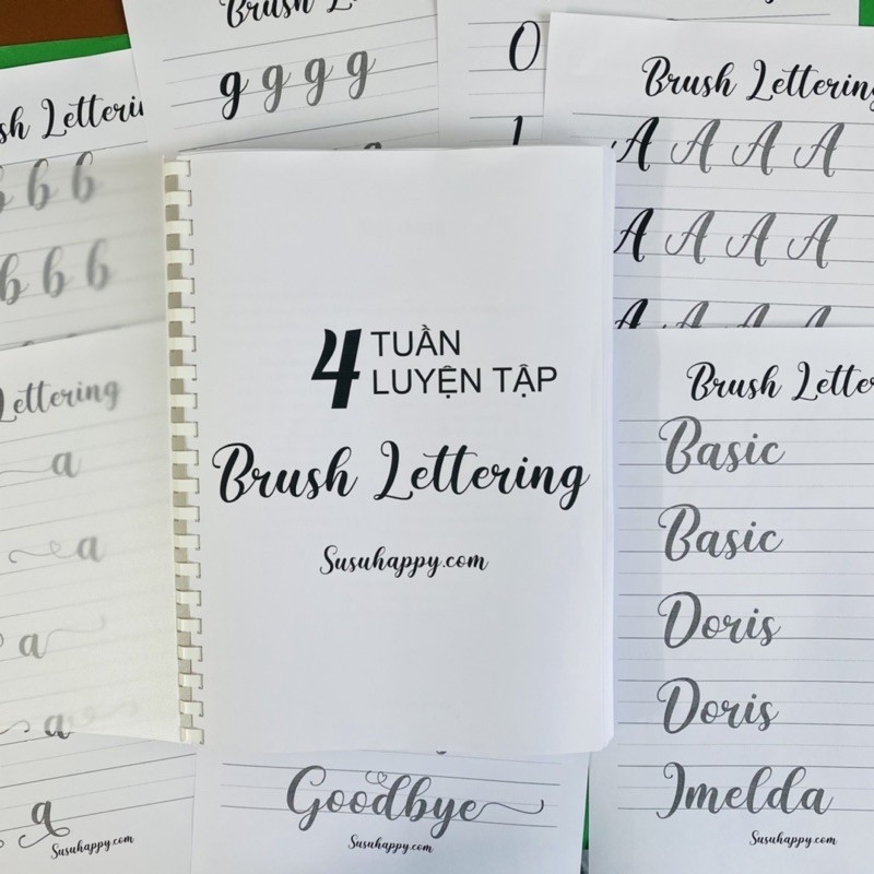 ♚✷▤ Tài Liệu 4 tuần luyện tập ligraphy Dùng Brush Work Tập ết ligraphy Có Lộ Trình Hàng Ngày