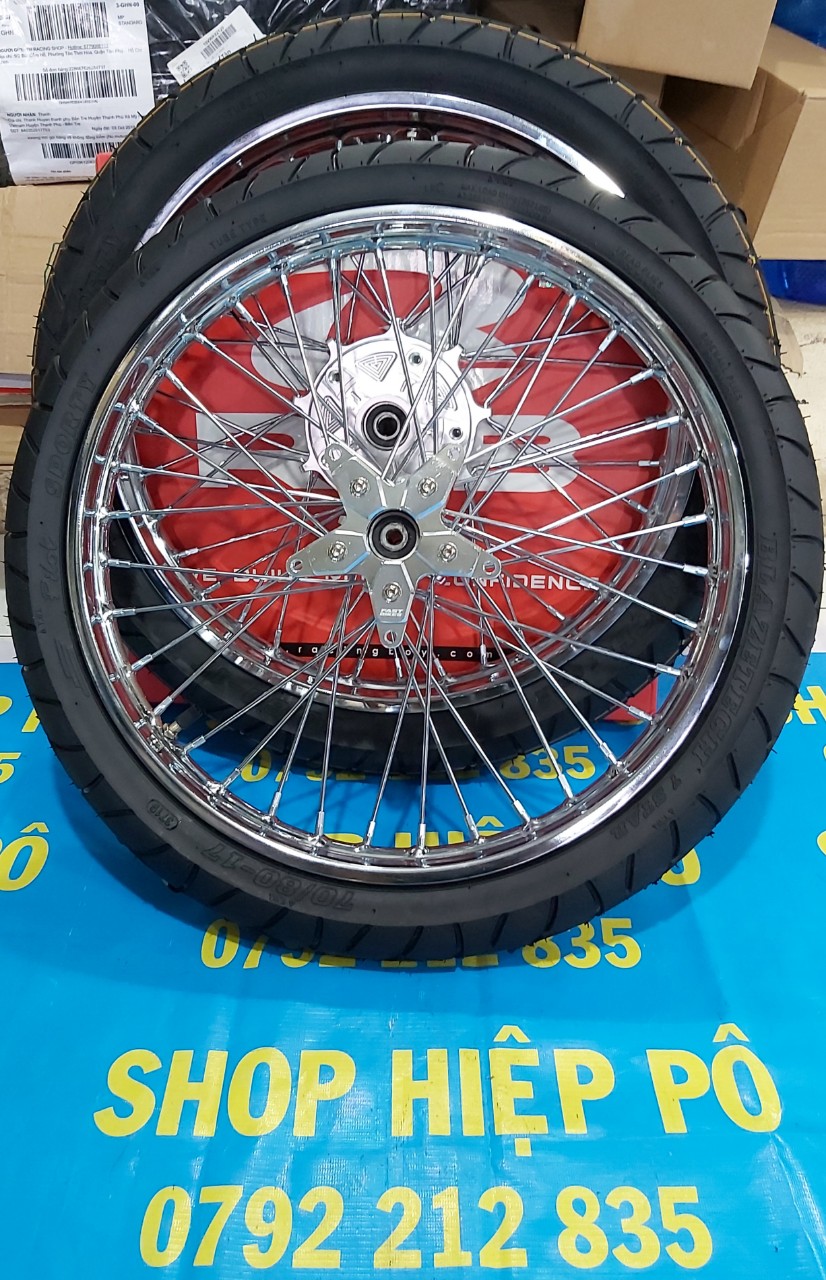 [HCM]CẶP BÁNH CĂM GẮN EX 150 (135)  ĐÙM KHẾ BẠC NIỀNG UNION VD THÁI FULL VỎ RUỘT BLAZETECH