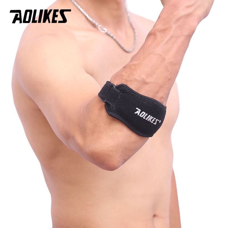 Băng Elbow , Đai Cuốn Khuỷu Tay Cùi Chỏ Aolikes 7949 Có Đệm Hơi Silicone Hổ Trợ Vận Động Thể Thao Tập Gym Chính Hãng