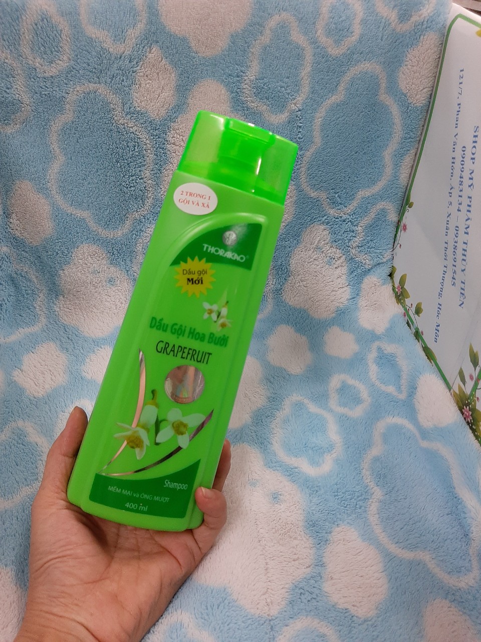 Dầu gội bưởi kết hợp dầu xả 2in1 Thorakao 400ml