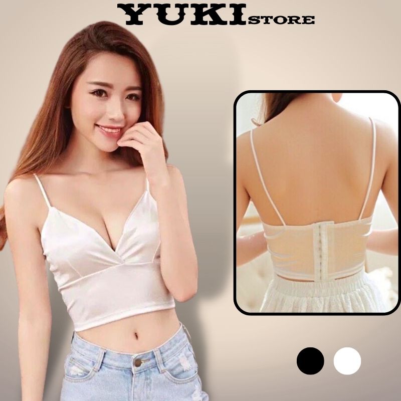 Áo bra satin bản to , áo bra satin phi bóng bản to