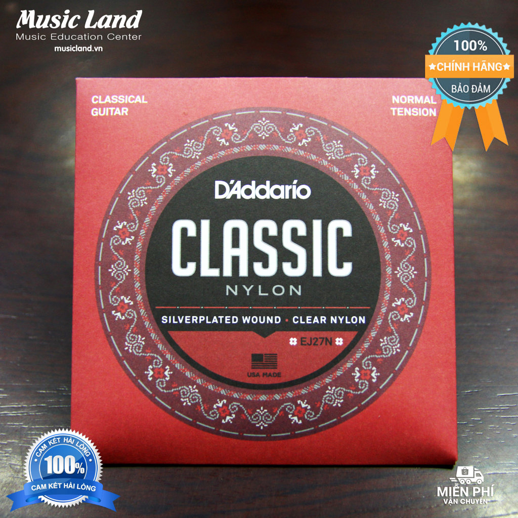 Dây Đàn Guitar Classic D'Addario EJ27N - Chính Hãng