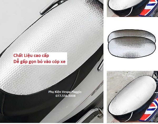Tấm che nắng chóng nóng yên xe máy bảo vệ yên xe hàng tốt dày