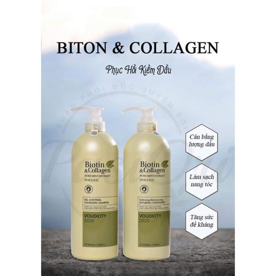 [Chính Hãng] Biotin Collagen Xanh Lá| Phục Hồi Kiềm Dầu Ngừa Gàu, Giảm Tóc Gãy Rụng, Phục Hồi Tóc Hư Tổn