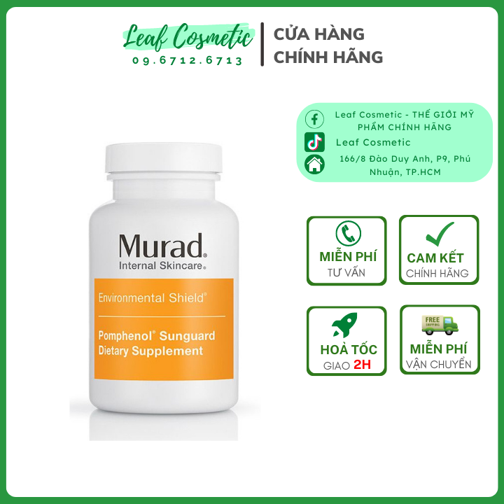 Viên uống chống nắng sáng da murad 60 viên