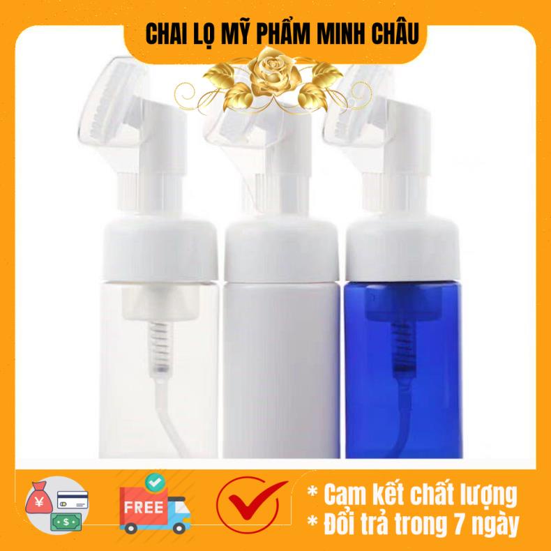 Chai tạo bọt massage 100ml/150ml chiết mỹ phẩm, đựng sữa rửa mặt