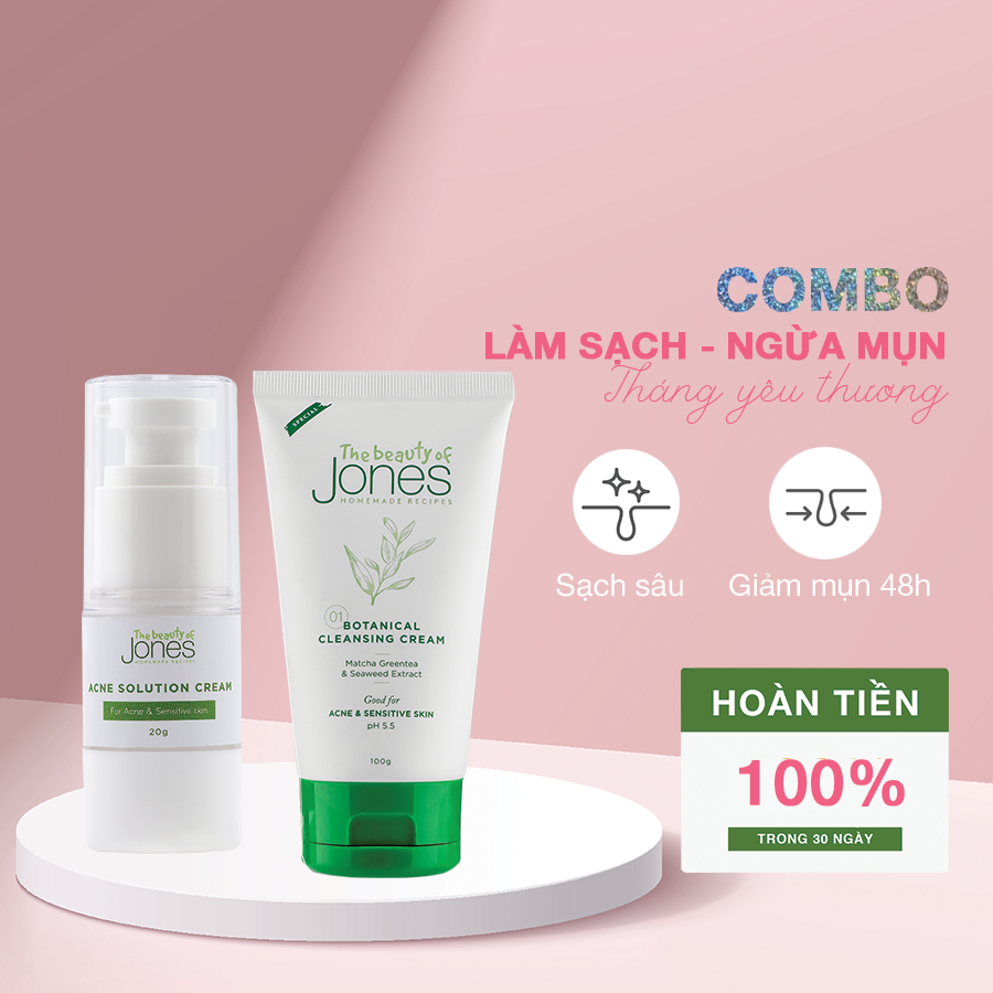 Combo làm sạch và ngừa mụn The Beauty of Jones