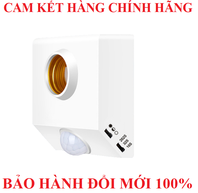 Đui đèn thông minh bật tắt tự động cảm biến chuyển động cảm biến hồng ngoại 220V - 75W đui đèn cảm ứng đui đèn điề khiển từ xa