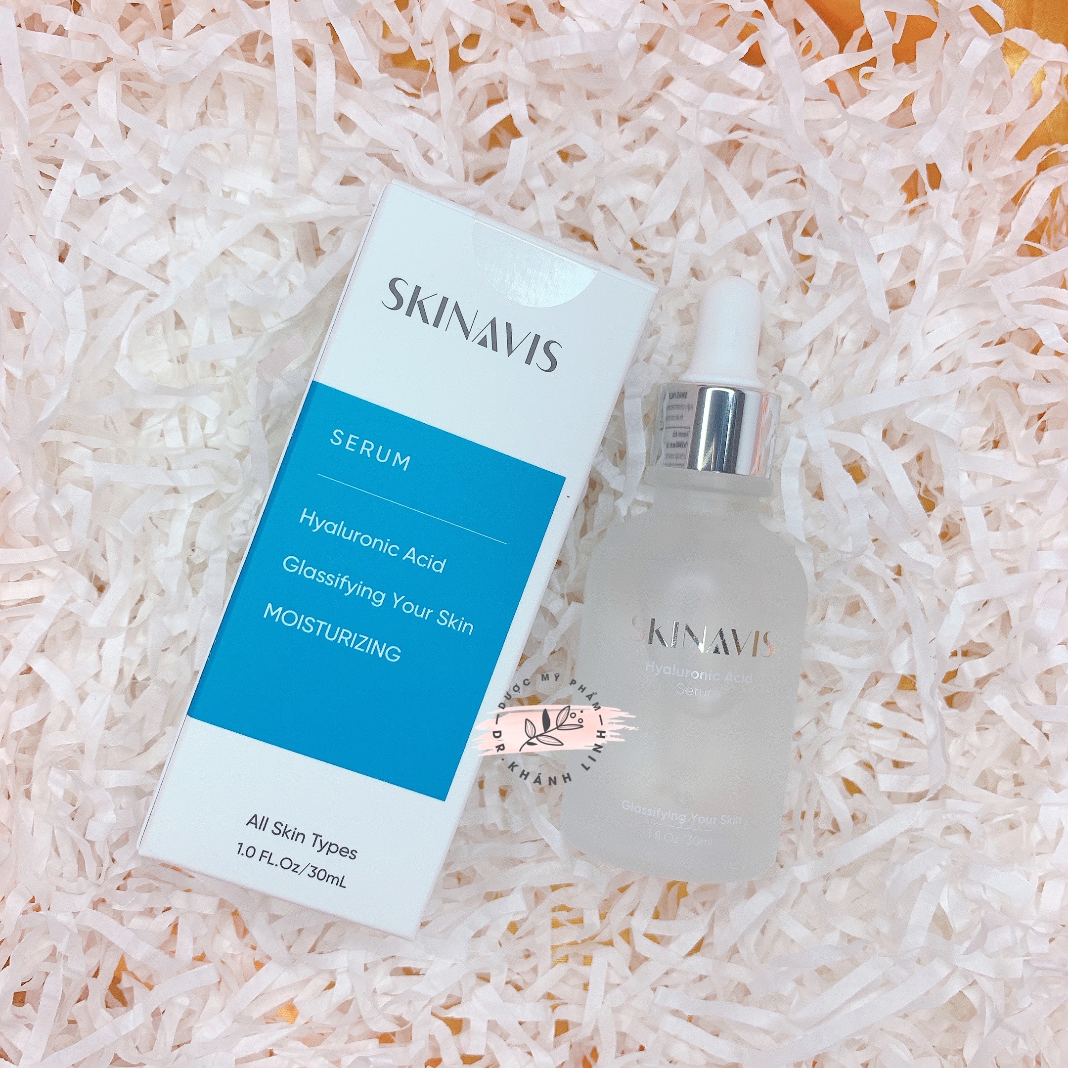 [Chính hãng] Tinh chất Cấp Ẩm Phục Hồi SERUM SKINAVIS Hyaluronic Acid & Niacinamide + B5 30ml