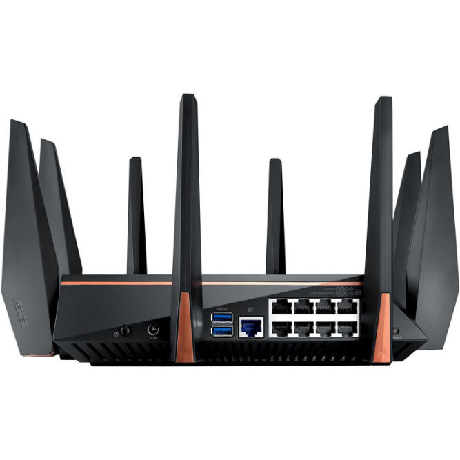 Bộ thu phát wifi - router wifi asus gt-ac5300 ba băng tần