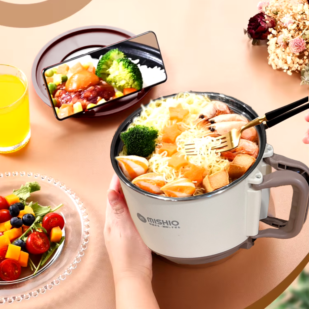Nồi Nấu Đa Năng Mishio MK392 Dung Tích 1.5 Lít - Hàng Chính Hãng