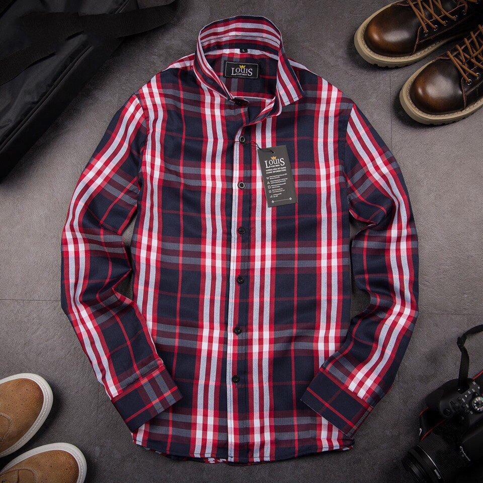 Áo Sơ mi nam Kẻ BBR dáng ôm chất liệu siêu mát