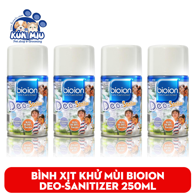 Bình Xịt Khử Mùi Vệ Sinh Phòng Bioion Deo Sanitizer 250Ml Jasmine