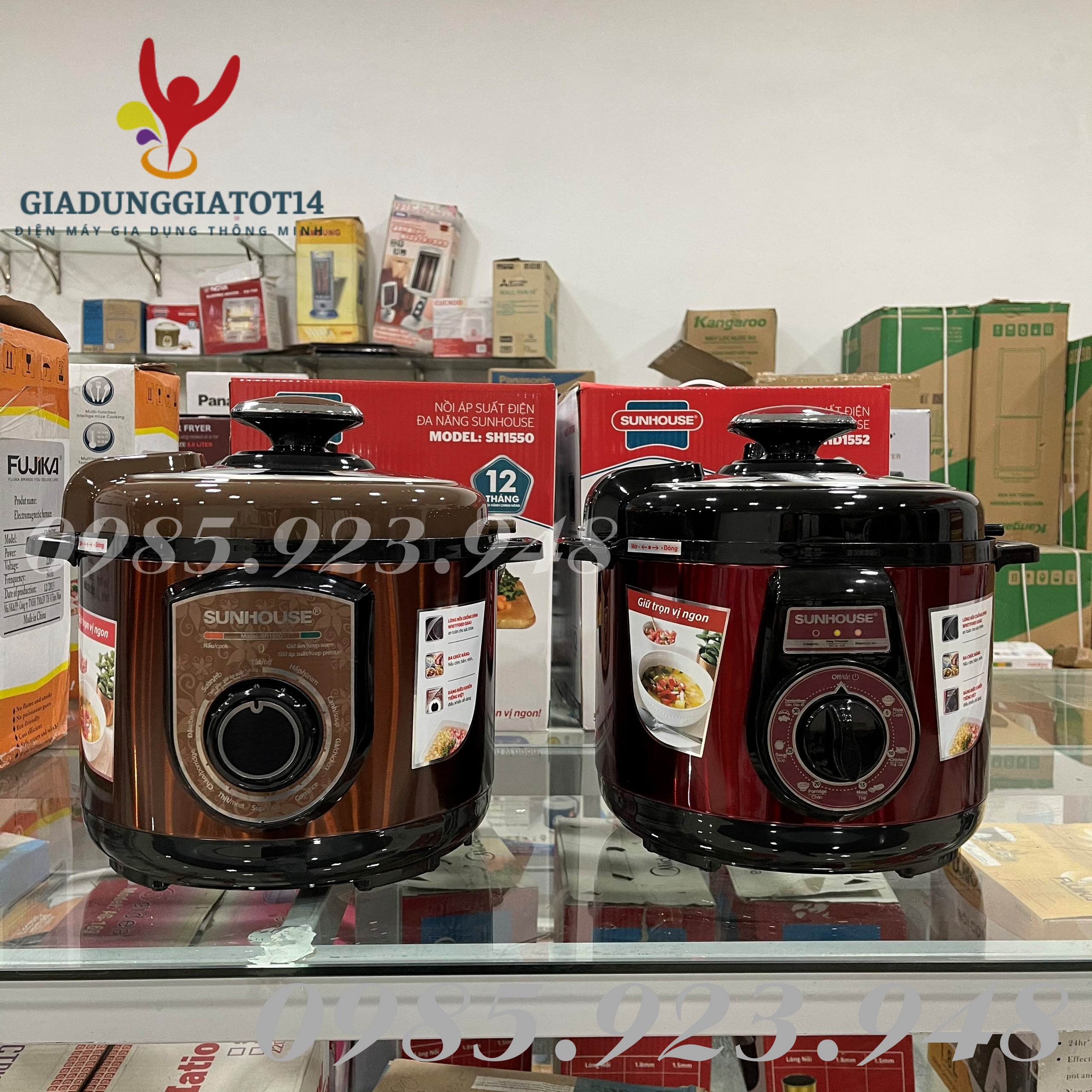 Nồi áp suất điện - nồi áp suất sunhouse sh1550/sh1552 có hẹn giờ, nắp rời dễ vệ sinh bảo hành chính hãng 12 tháng toàn quốc