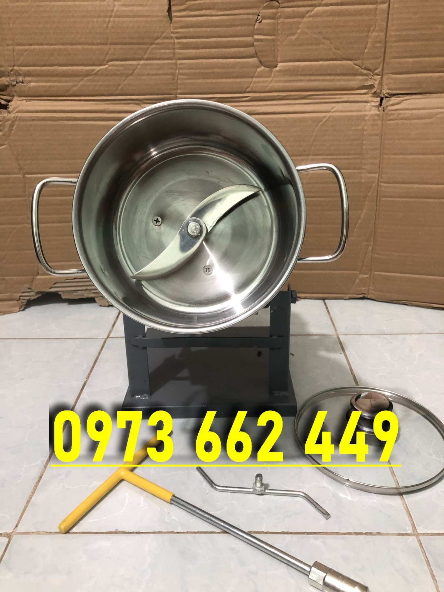 Máy xay thịt làm xúc xích, pate, giò chả, xay tôm cá ... 750w đa năng siêu nhanh, tặng kèm cây mở dao