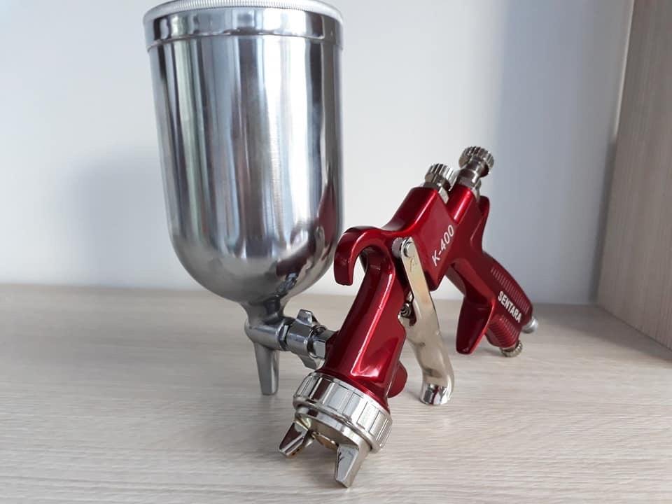 Thiết bị phun sơn ô tô, xe máy, nén khí, cốc phun