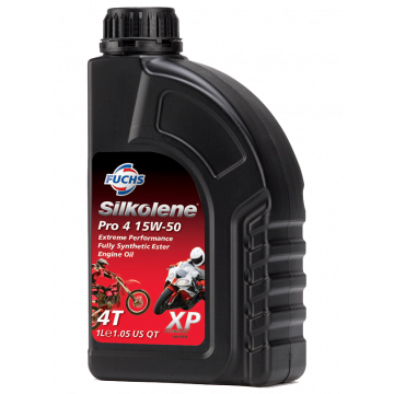 (SỈ LẺ HÀNG CHÍNH HÃNG+GIÁ CỰC HỜI) Nhớt Fuchs Silkolene Pro 4 15W50 XP CHAI 1L Nhớt Xe Máy Hàng Chính Hãng UK (Anh Quốc) 1L