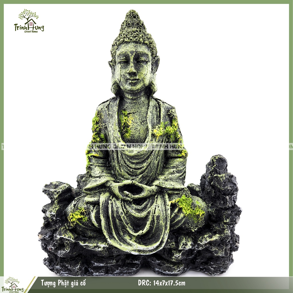 Tượng Phật giả cổ,trưng bày trang trí tiểu cảnh, bán cạn, phối terrarium...