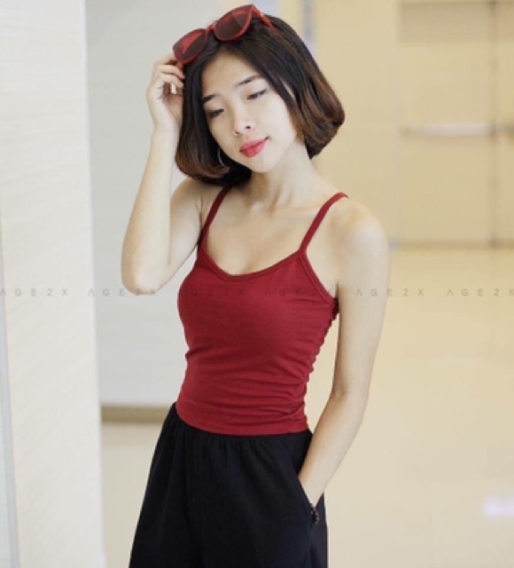 Áo croptop 2 dây age2x hàng vnxk chất lượng cao