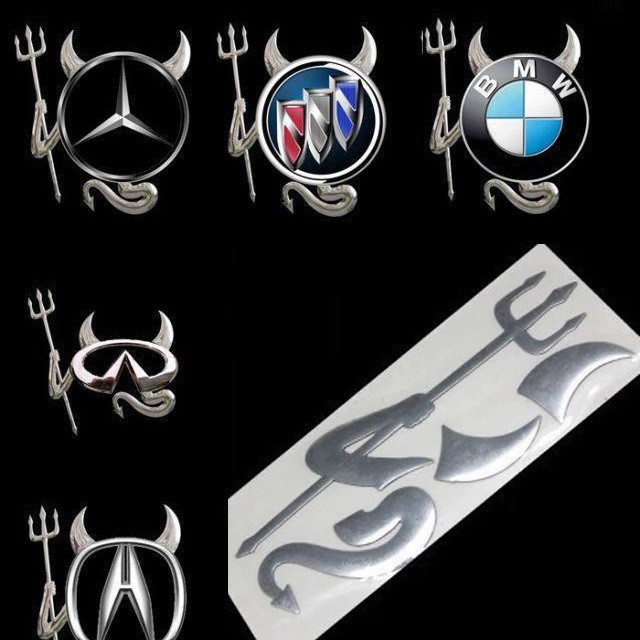 Bộ miếng dán hình Ác Quỷ 3D