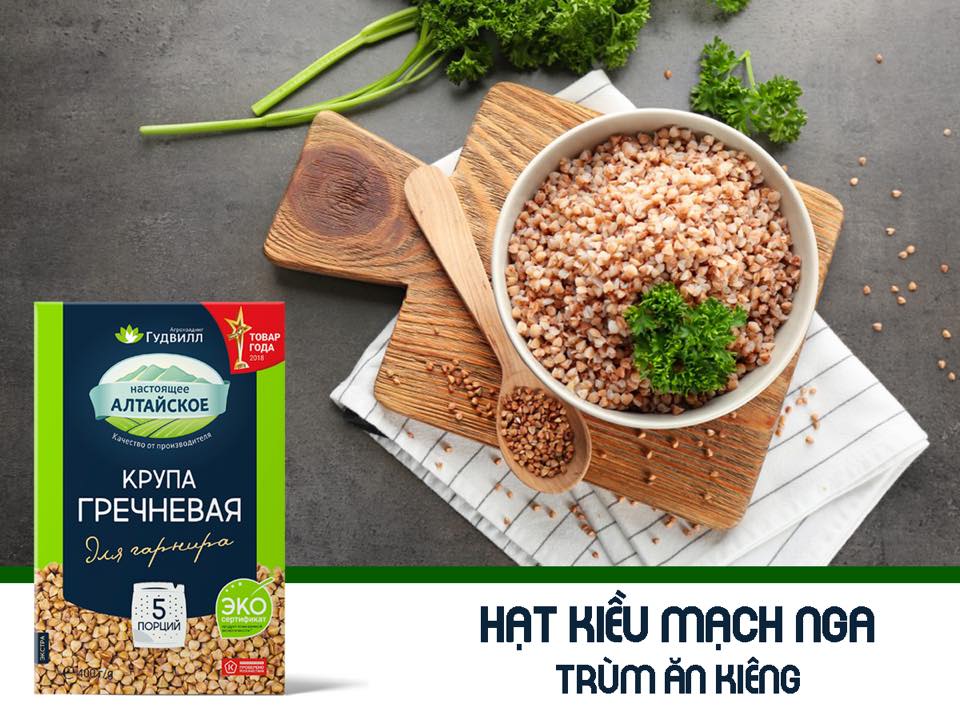 Hạt kiều mạch Nga hiệu Goodwill (Hộp 400gr/ bịch 800g) Date T12/2024