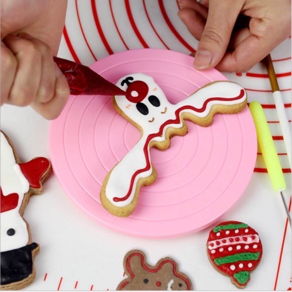 Bàn xoay mini vẽ trang trí bánh quy cookie