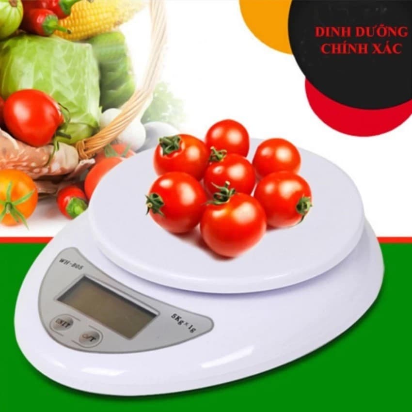 Cân tiểu ly tối đa 5kg chạy bằng pin