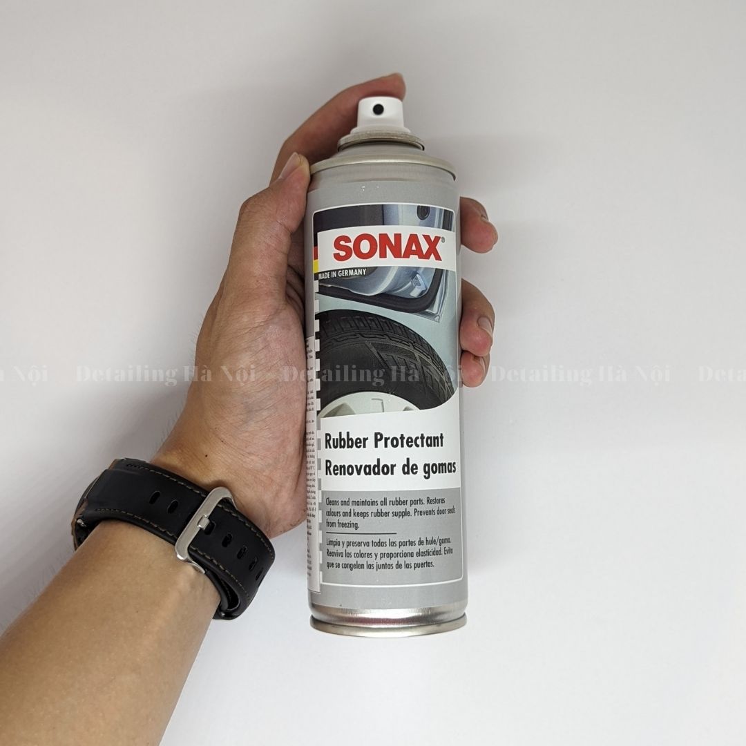 ??CHÍNH HÃNG?? Sonax Rubber Protectant 300ml xịt bảo dưỡng phục hồi làm đen cao su lốp xe