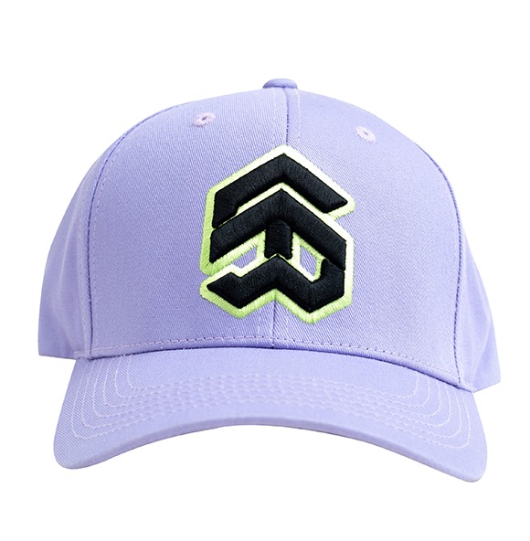 5theway® /stroke/ big logo baseball cap™ in pastel lilac aka nón lưỡi trai tím