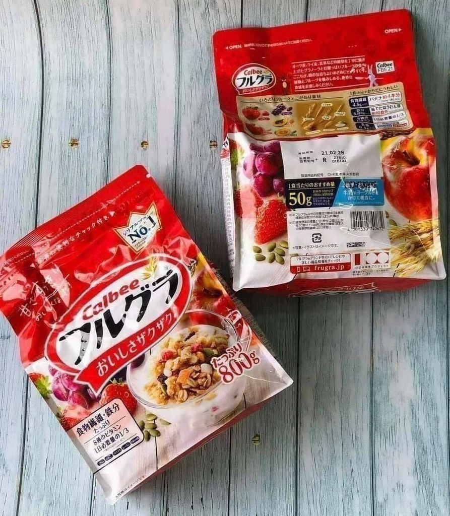 [HÀNG CHUẨN] COMBO 2 BỊCH NGŨ CỐC CALBEE NỘI ĐỊA NHẬT BẢN MẪU MỚI
