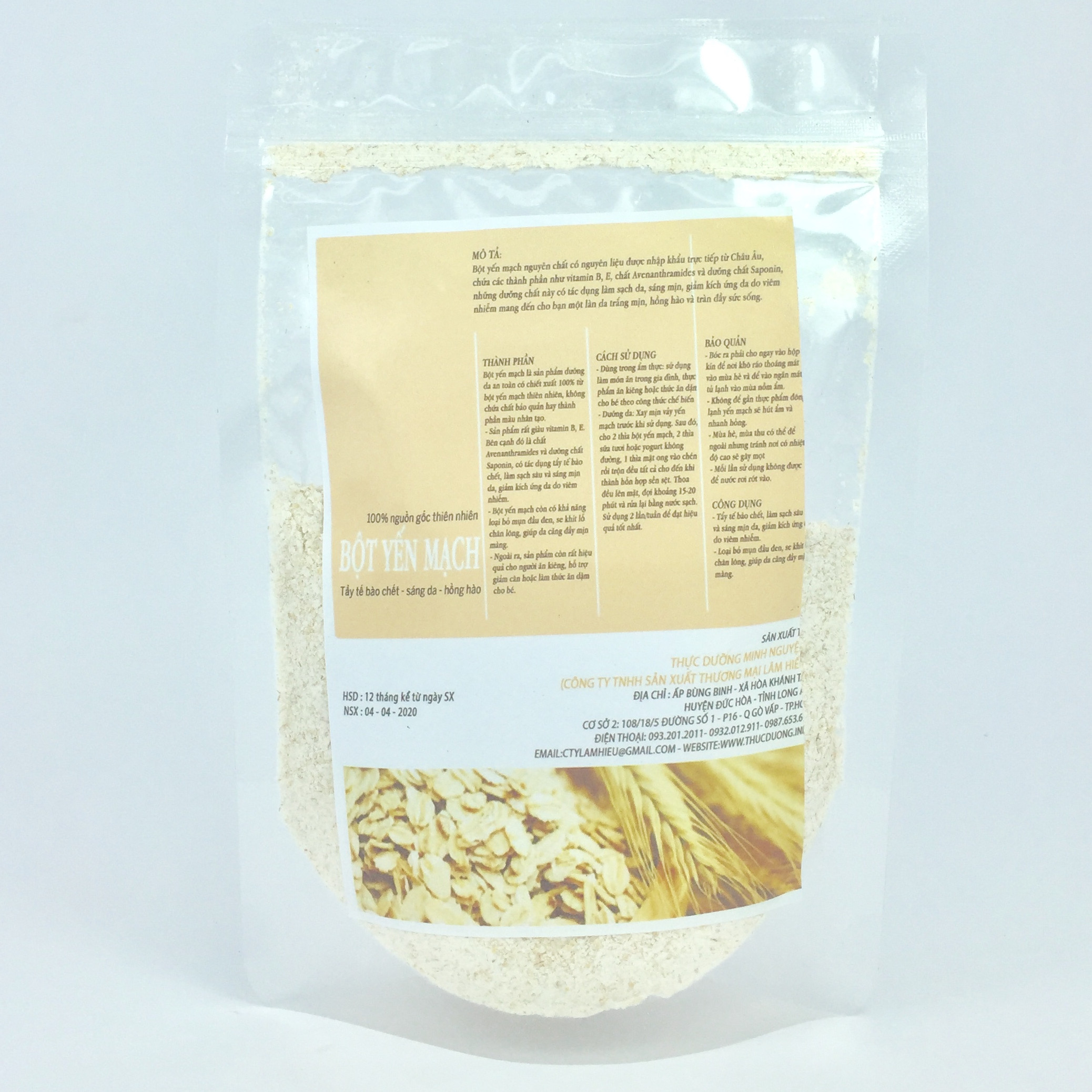 Bột yến mạch 100g