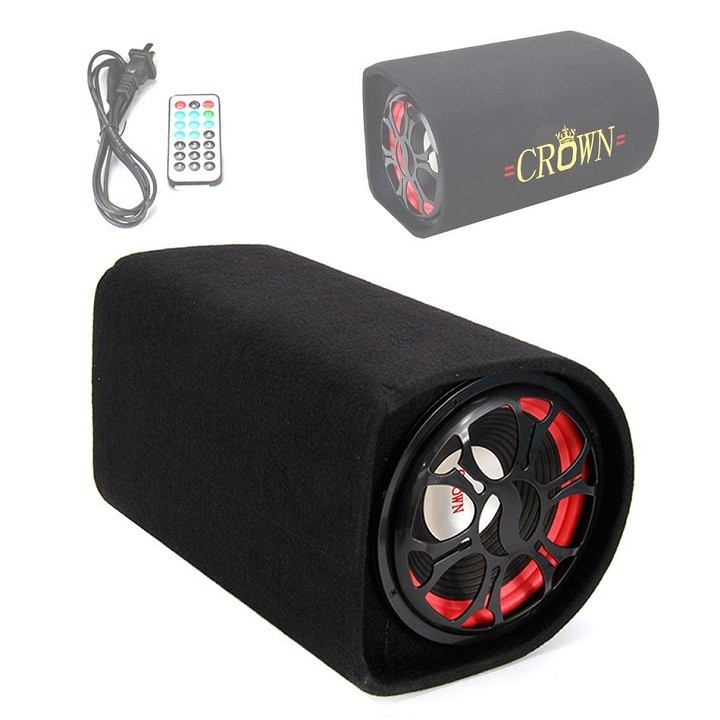 Loa di động Crown 8 đế tròn- loa âm thanh hay bass chuẩn tặng kèm dây hoa sen bảo hành 6 tháng