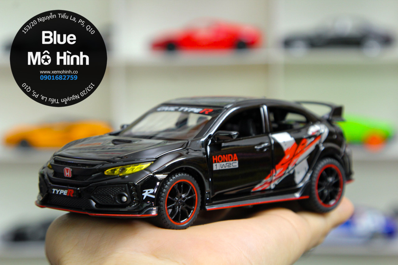 Blue mô hình | xe mô hình honda civic type r mở hết cửa 1:32
