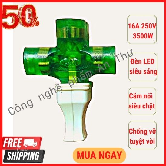 [HCM] Ổ ĐIỆN ĐÚC 3 LỖ CẮM, CHỐNG VA ĐẬP, CHỐNG VỠ, CHỊU TẢI CAO, SIÊU BỀN, SIÊU CHẶT, TĂNG KHẢ NĂNG DẪN ĐIỆN TỐT, KHÔNG GÂY TIA LỬA ĐIỆN, CÓ ĐÈN LED BÁO ĐIỆN SIÊU SÁNG, TIỆN LỢI